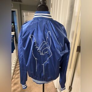 One of a kind- Blue Satin Jacket-  Lil Dicky